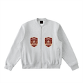 Essential Zip-Up Fleeced Varsity Jacket
