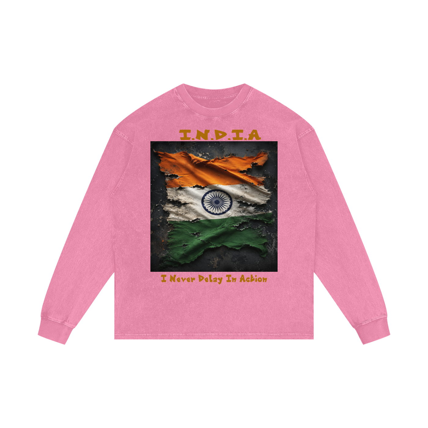 Acid Wash Oversize Long Sleeve T-Shirt