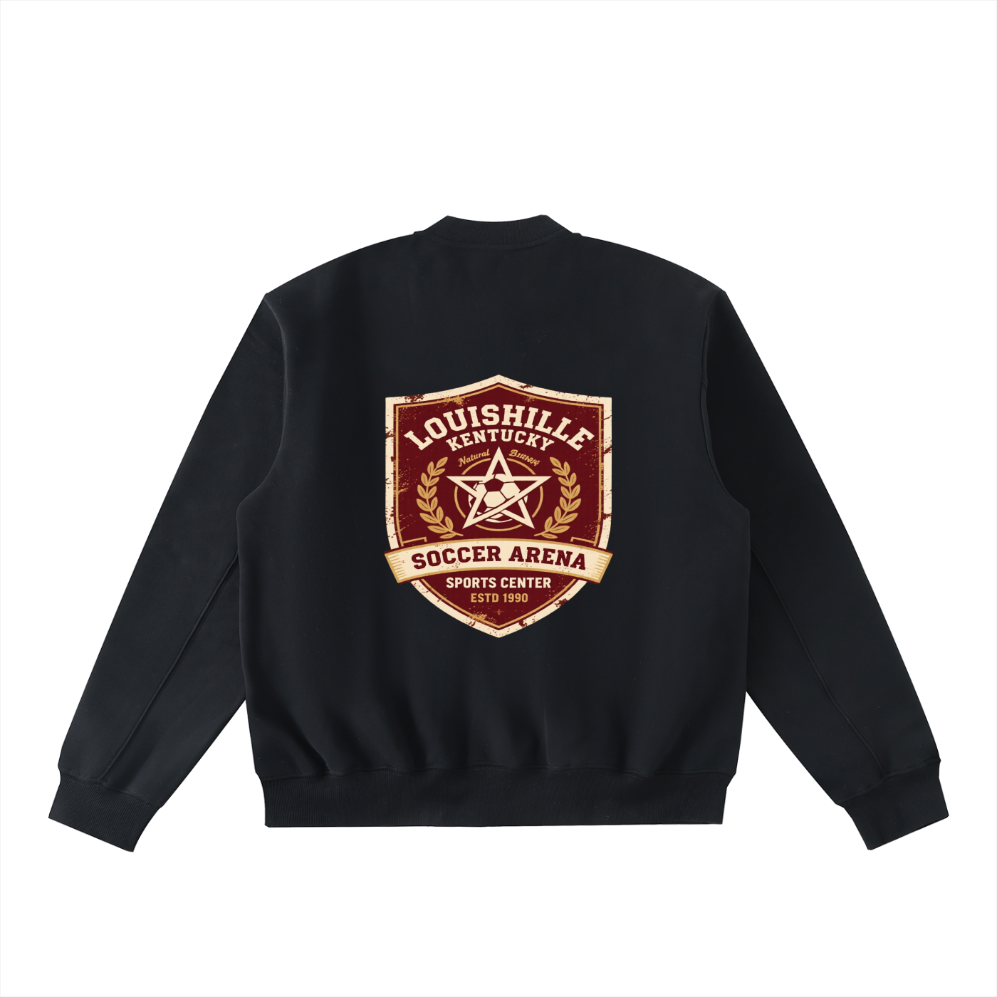 Essential Zip-Up Fleeced Varsity Jacket