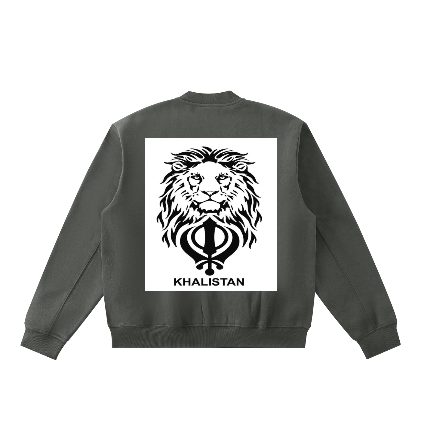 Essential Zip-Up Fleeced Varsity Jacket
