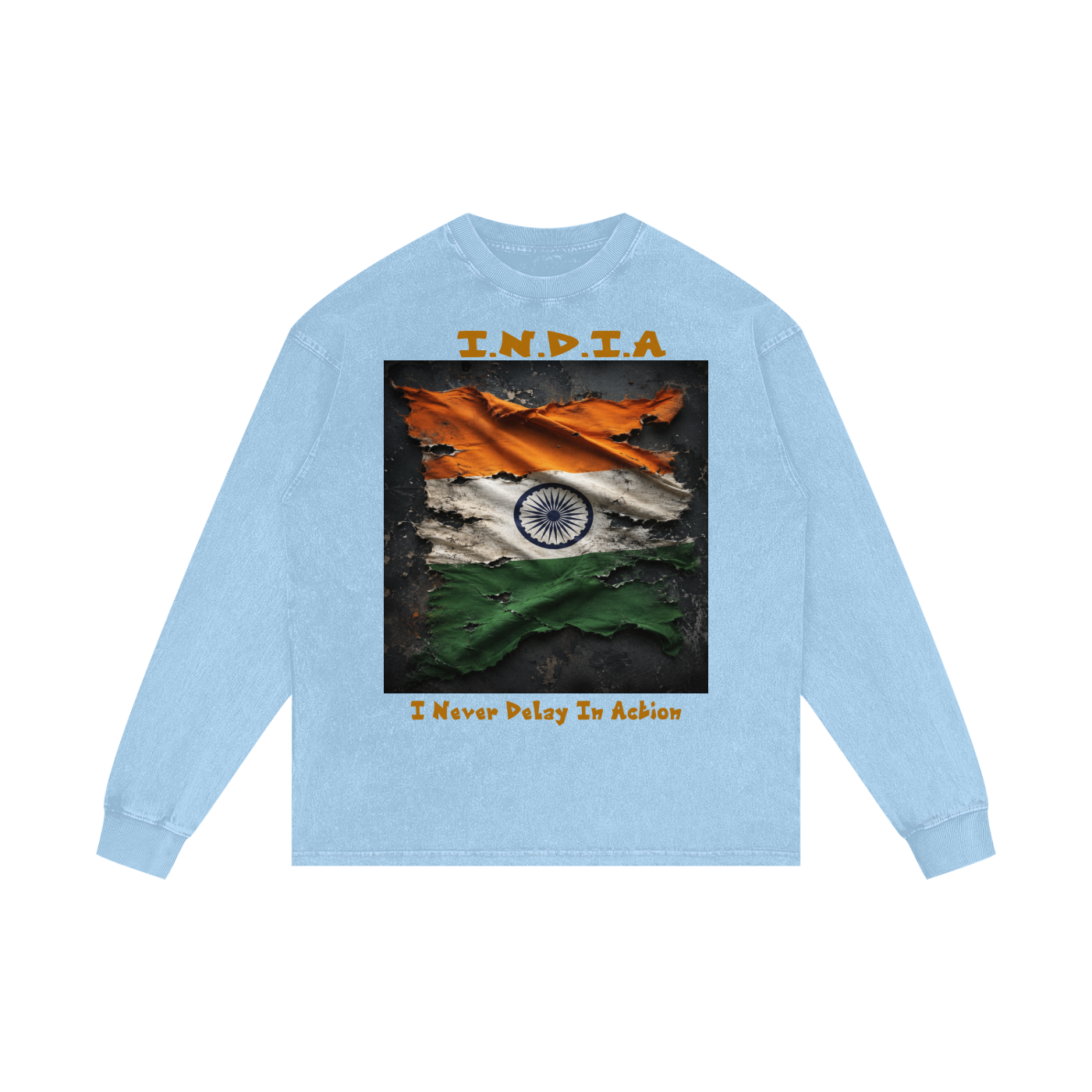 Acid Wash Oversize Long Sleeve T-Shirt