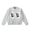 Essential Zip-Up Fleeced Varsity Jacket