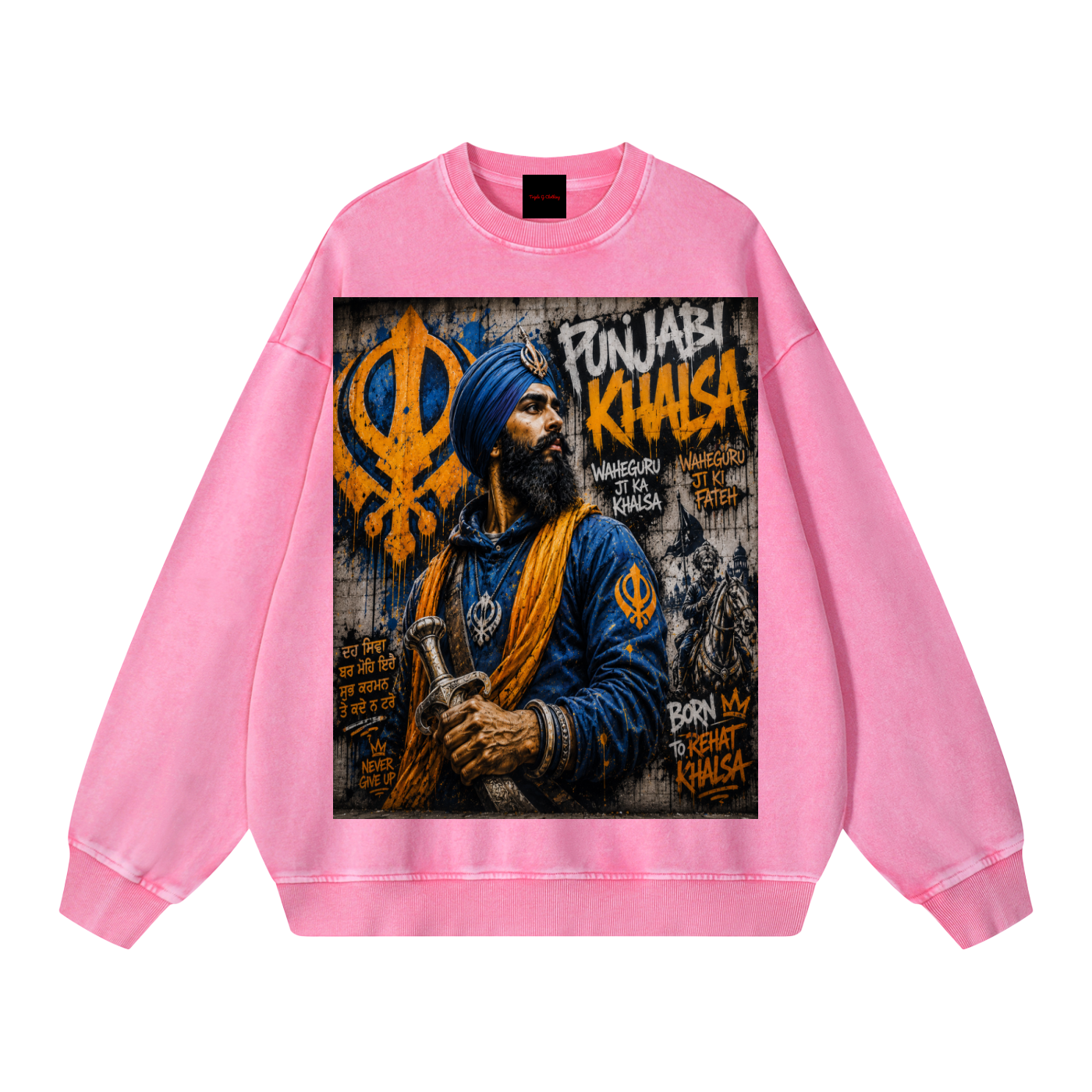 Snow Washed Oversized Sweatshirt