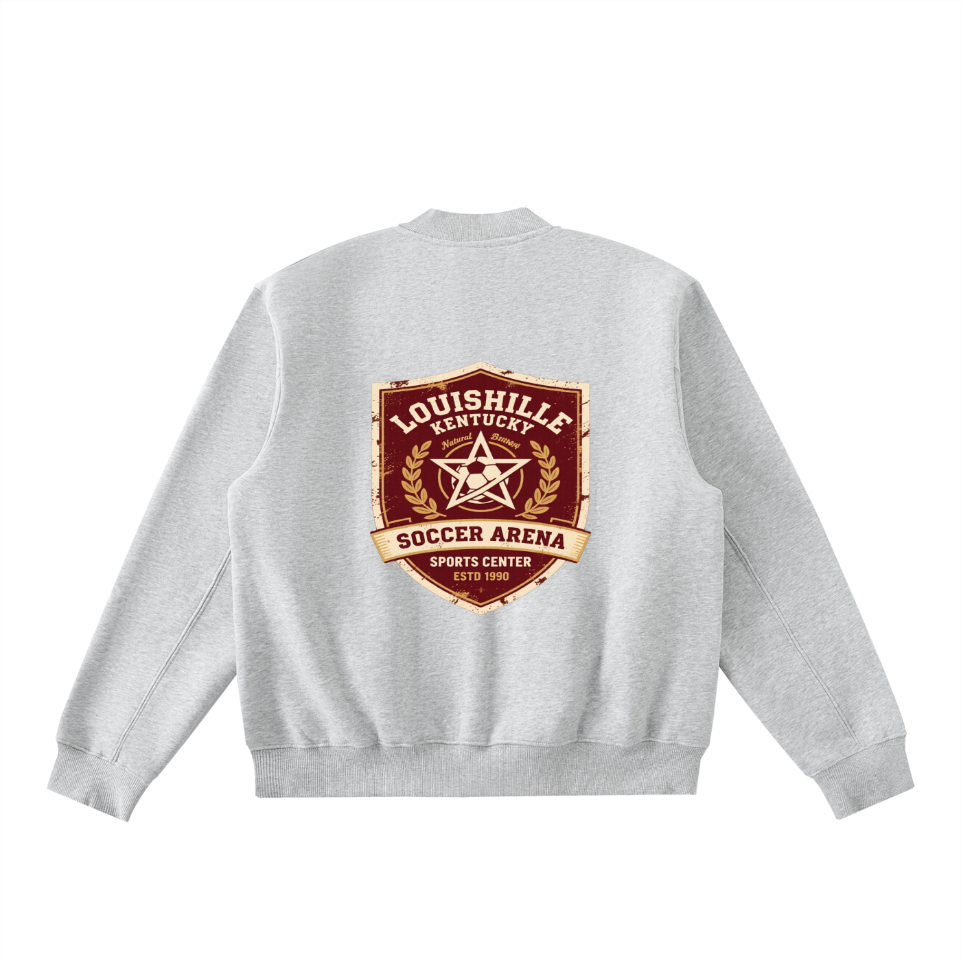 Essential Zip-Up Fleeced Varsity Jacket