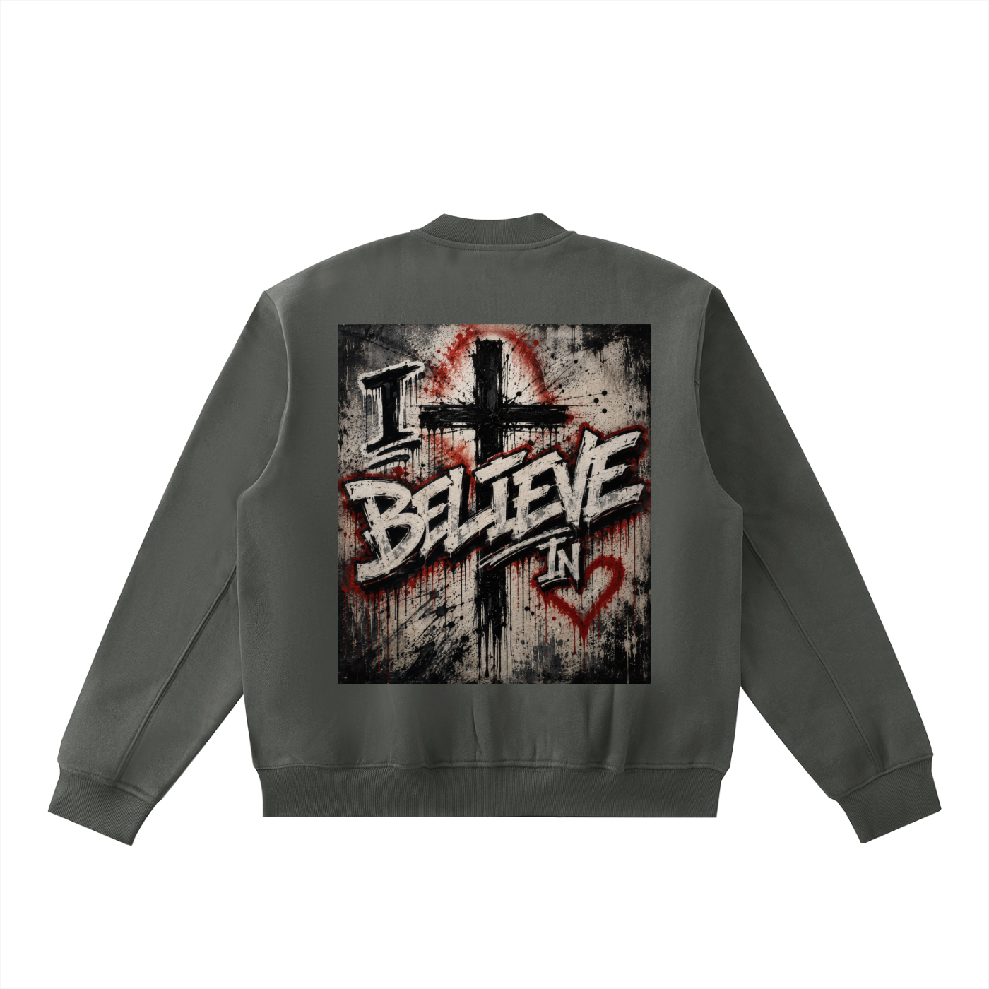 Essential Zip-Up Fleeced Varsity Jacket