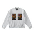 Essential Zip-Up Fleeced Varsity Jacket