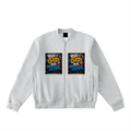 Essential Zip-Up Fleeced Varsity Jacket