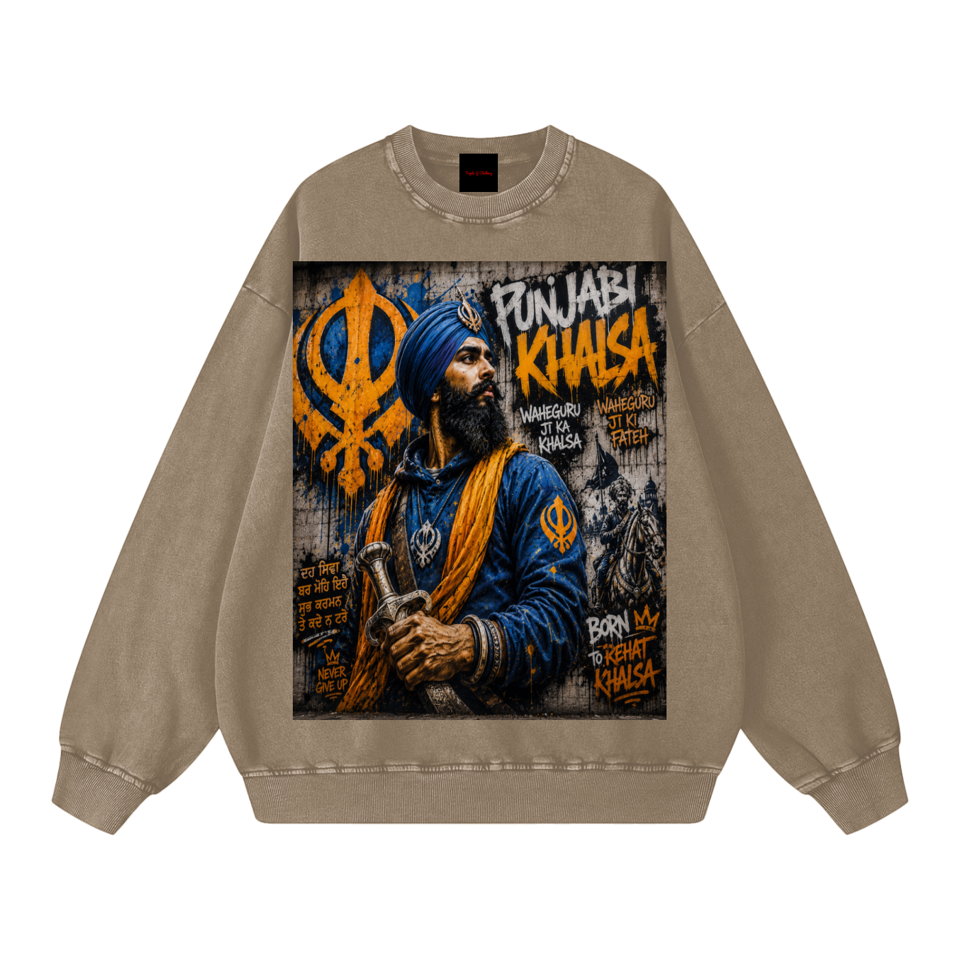Snow Washed Oversized Sweatshirt