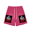 Sun Fade Raw Edge Cotton Shorts