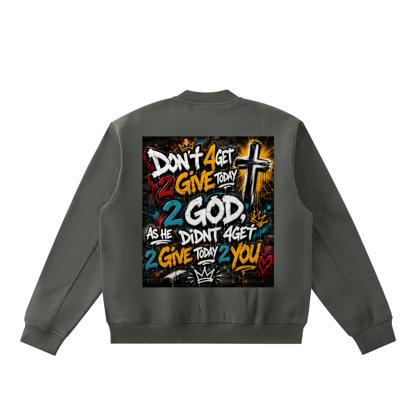 Essential Zip-Up Fleeced Varsity Jacket