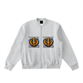 Essential Zip-Up Fleeced Varsity Jacket