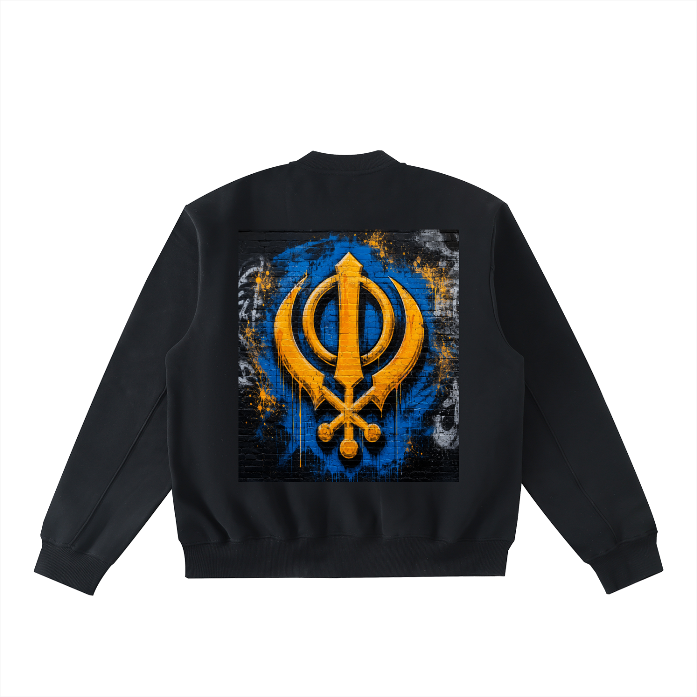 Essential Zip-Up Fleeced Varsity Jacket