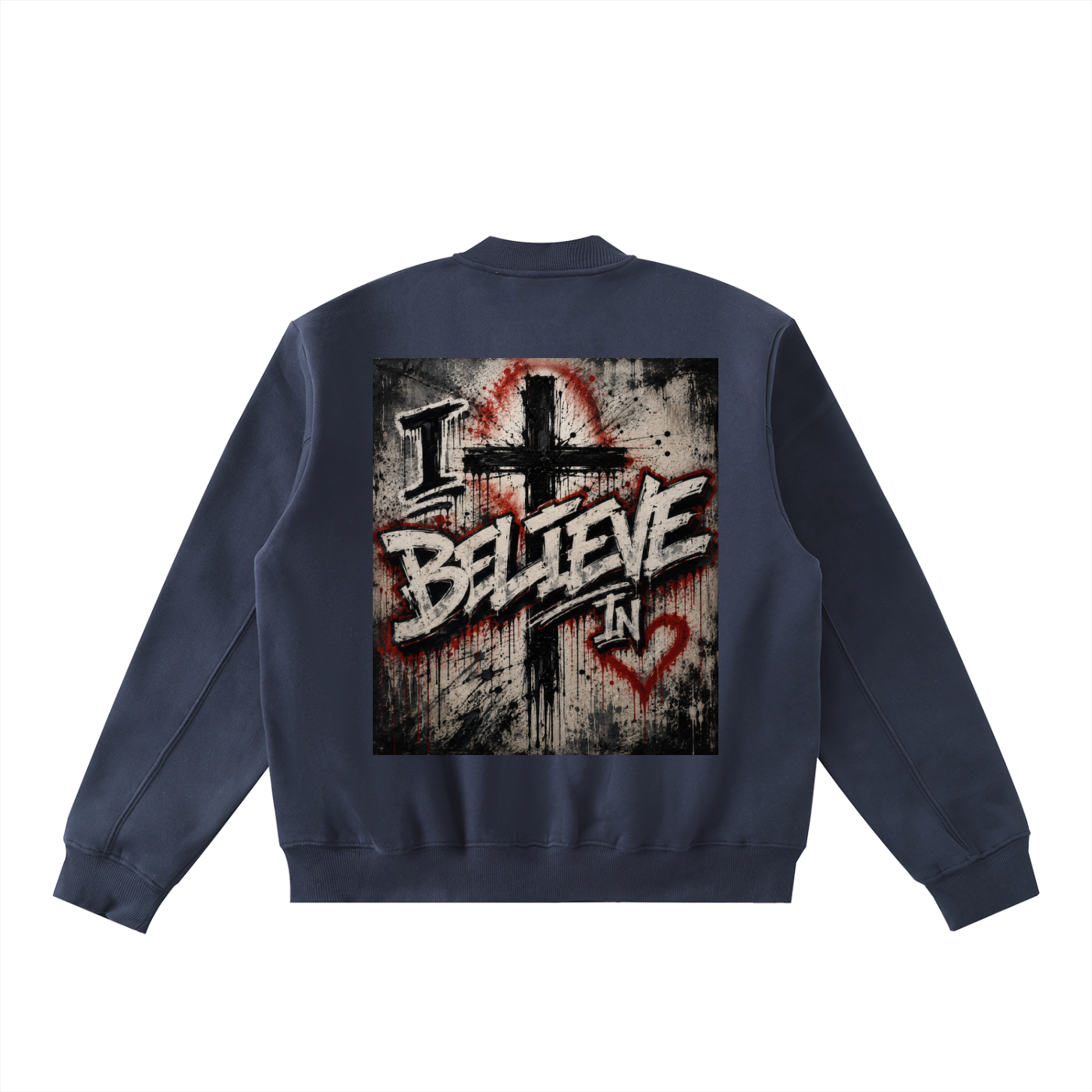 Essential Zip-Up Fleeced Varsity Jacket