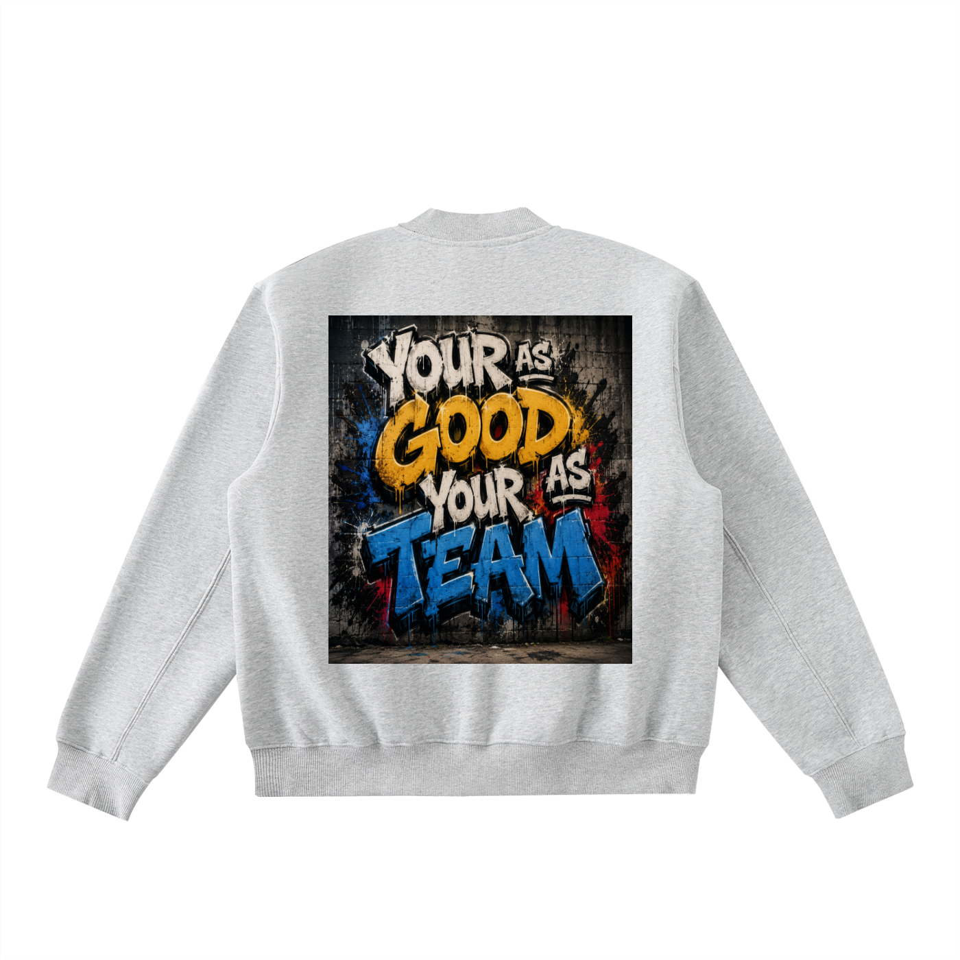 Essential Zip-Up Fleeced Varsity Jacket