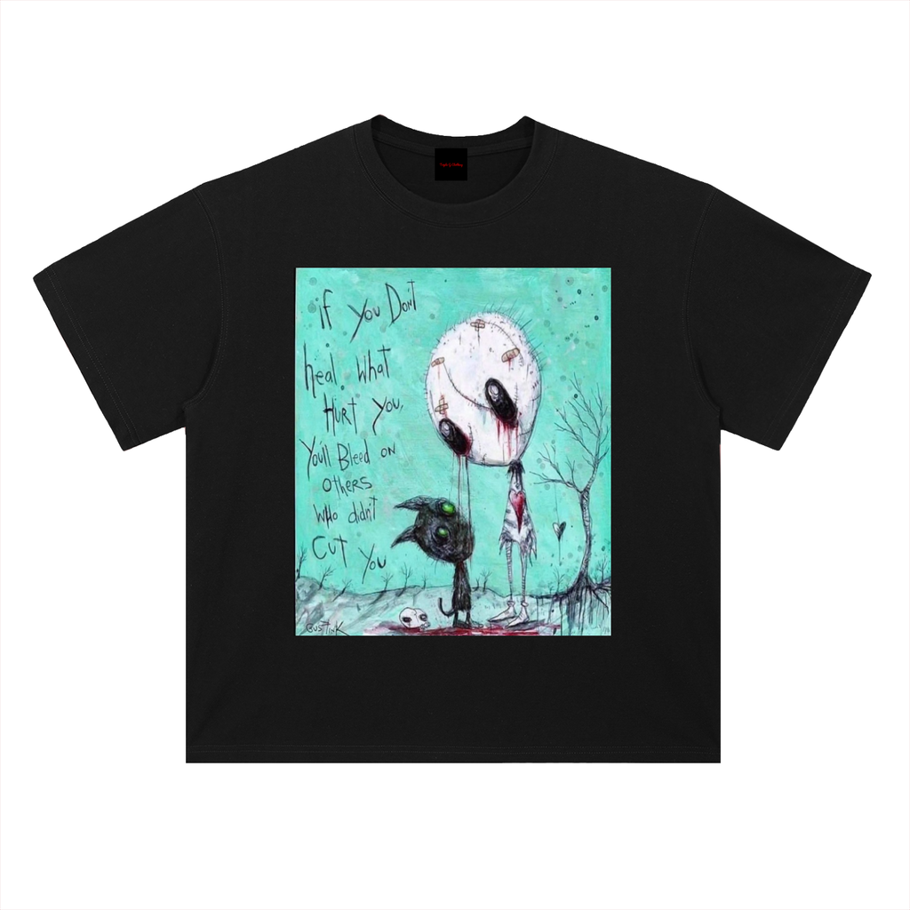 Heavyweight Drop Shoulder Cotton T-Shirt