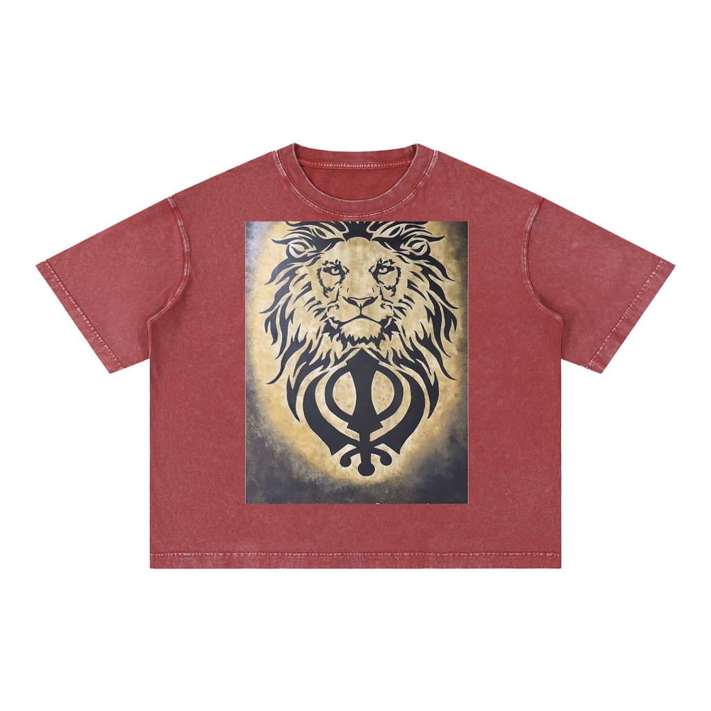 Mineral Wash Boxy Cotton T-Shirt