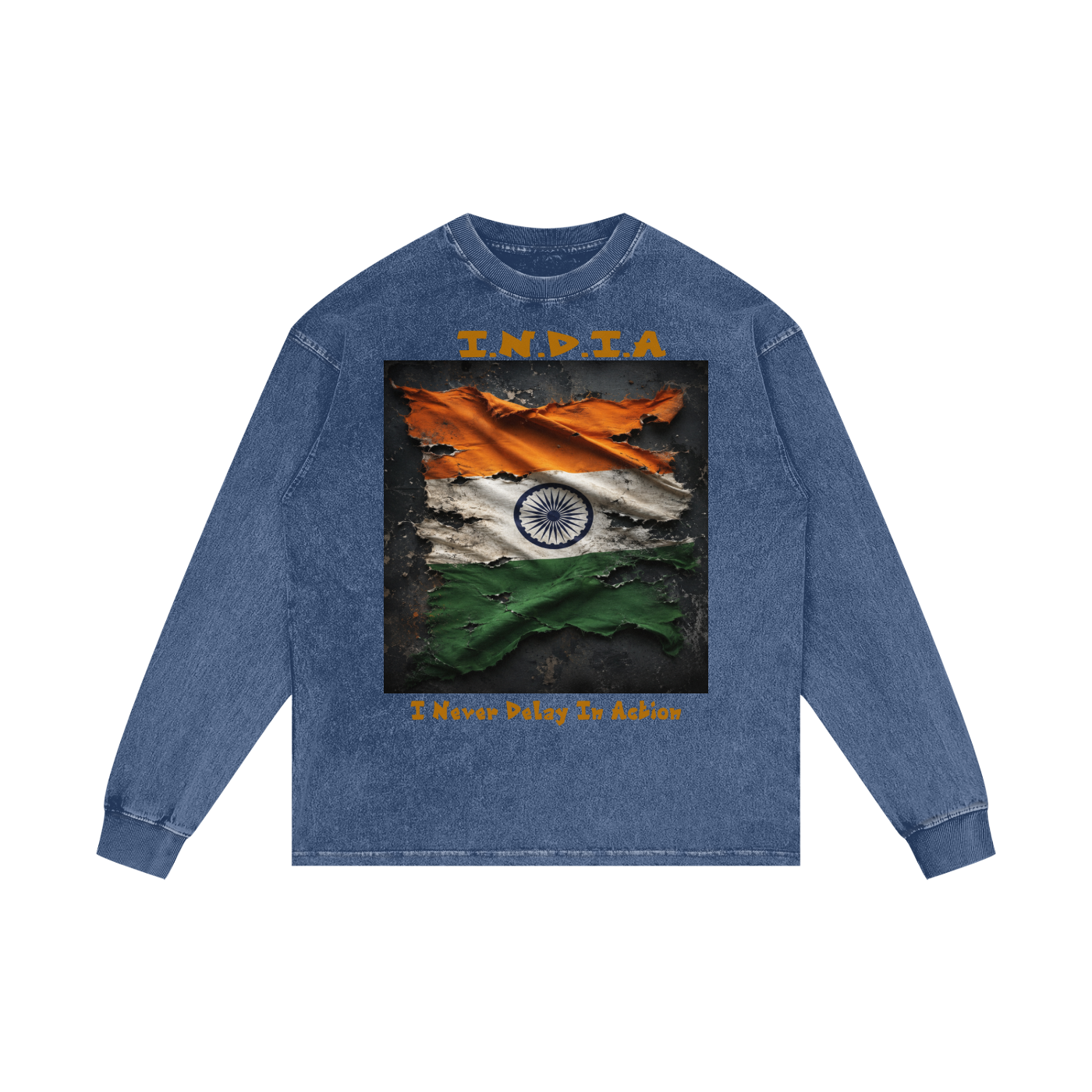 Acid Wash Oversize Long Sleeve T-Shirt