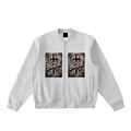 Essential Zip-Up Fleeced Varsity Jacket
